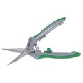 Shear Perfection Platinum Stainless Steel Curved Hydroponic Trimming Shear SH7553